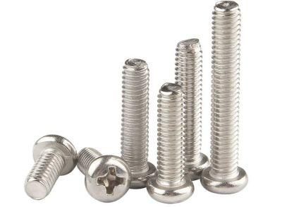 M8-M10 Nickel Plated Cross Round Head Screw Pan Head Bolt Round Head Machine Screw Electronic Screw