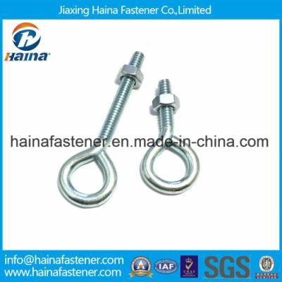 China Supplier Eye Bolts Grade 4.8 Cr+6 Zinc Plated Yzp