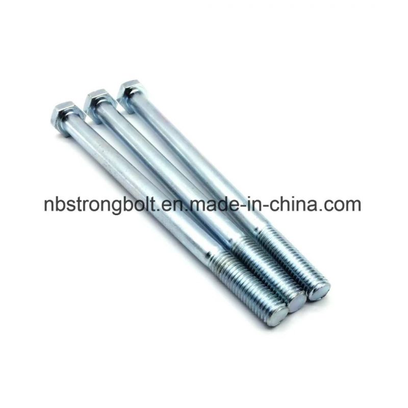 DIN931 Screw Hex Bolt with Cl. 8.8 Zp