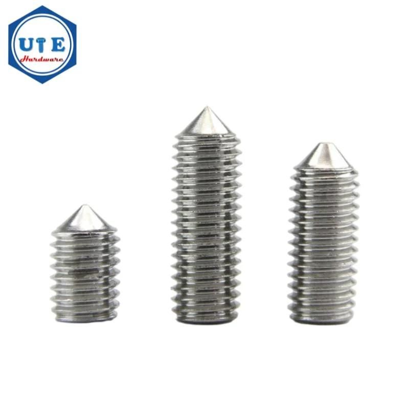 Stainless Steel 304/316 Brass/ Hex Socket Set Screws (Grub screw) DIN913 DIN914 DIN915 DIN916 Grub Screw Brass Slotted Allen Grub Set Screw /DIN551/DIN553