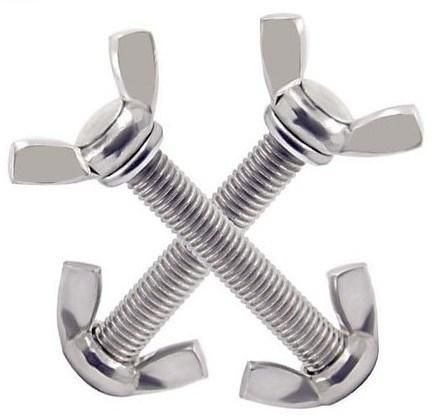 304 Stainless Steel Butterfly Wing Screw Head Thumb Bolt