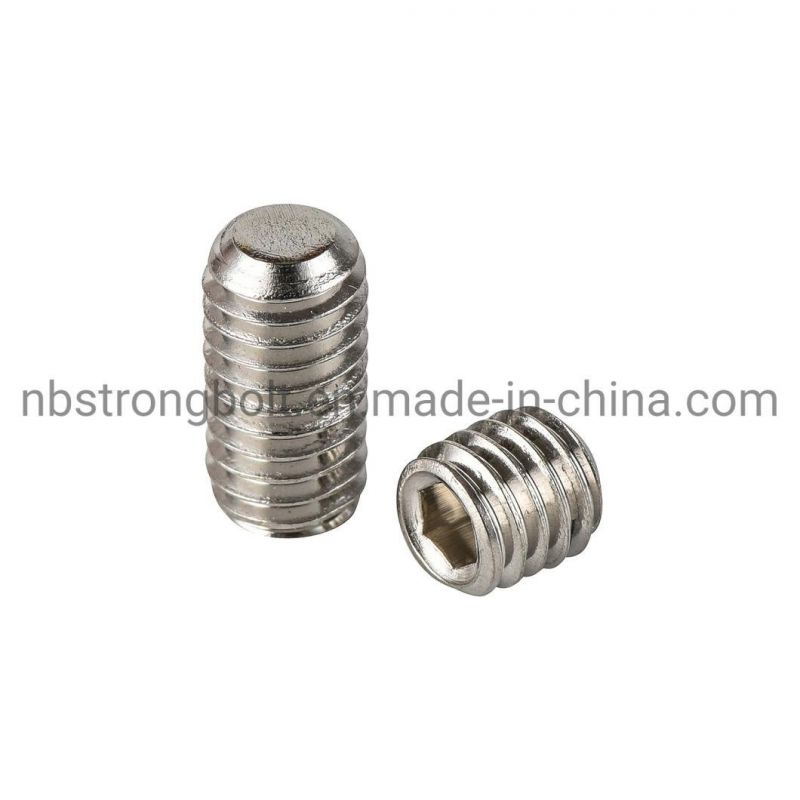 DIN913 A4 Hex Socket Set Screw with Flat Point