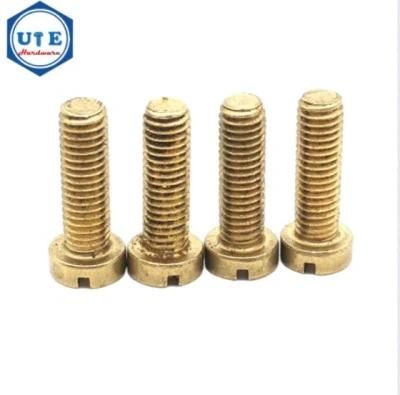 DIN84 Brass Slotted Drives Cheese Head Machine Screw Hot Sales