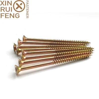 China Manufacture Carbon Steel Yellow/White Zinc Plated Chipboard Nail