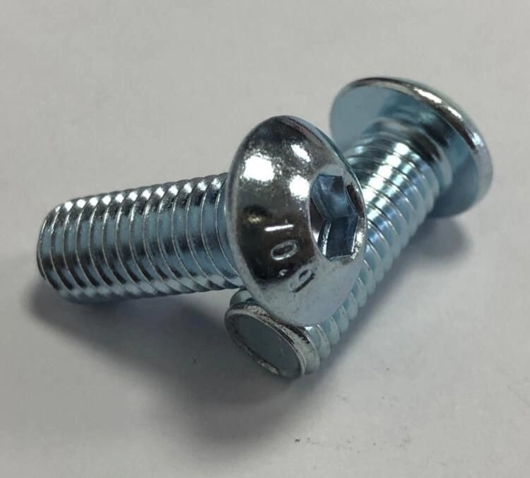 Hexagon Socket Button Head Screws ISO7380 Gr10.9 Zinc Plated