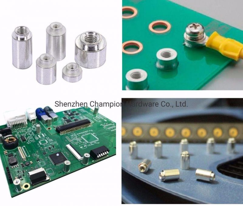 Smtso Surface Mount Nut Brass Steel Tin Plated Solder Spacer SMT Standoff SMD Nut for PCB with Reel Package