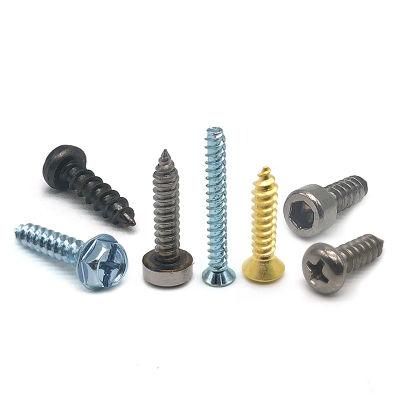Chipboard Tornillo Type 17 Truss Wafer Head Torx Slotted Chipboard Hexagon Hex Head Stainless Steel Yellow Wood Screw