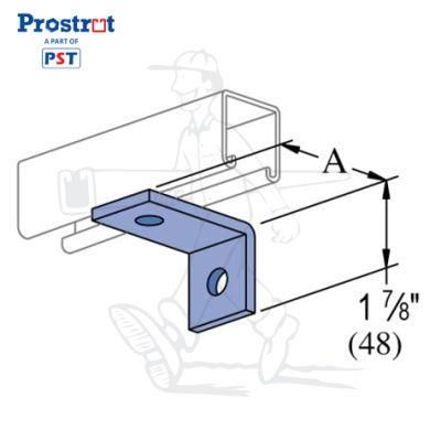 1-7/8&quot;X3-1/2&quot; Channel General Fittings 2 Hole Corner Angle Plate