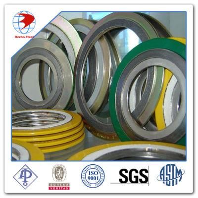 1 Inch Gasket, 300lb RF 4.5 mm THK, AISI 316 Spiral Wound/ Graphite with Outer Ring, AISI B16.33