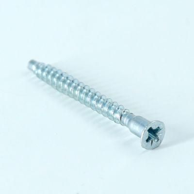 Pozi Flat Head Confirmat Fine Thread Blunt Point Zinc Plated Screw