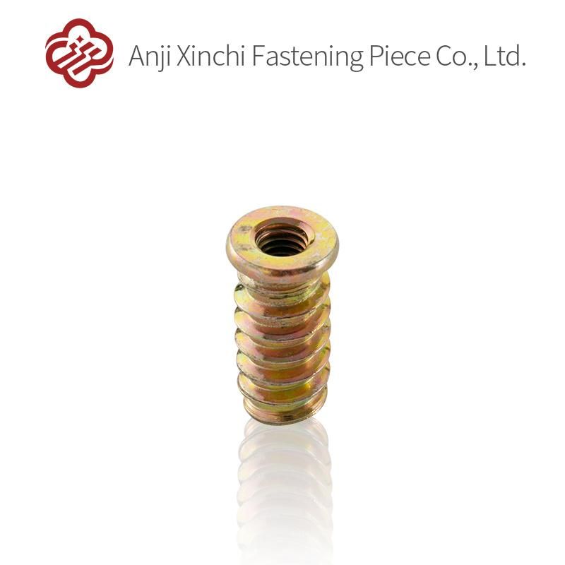 Full Thread with Step D Nut Color Galvanized Wood Furniture Connecting Nut