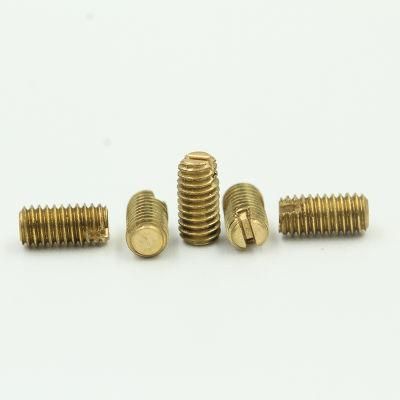 Factory Direct Sale Brass Slotted Set M3X4.5mm Socket Head Grub Screw