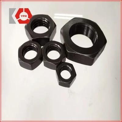 Precise Carbon Steel Hexagon Nut ISO 4032 Black High Strength