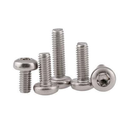 M4 M5 Stainless Steel SS304 Pan Head Torx Screw GB2672 Titanium Screw M3