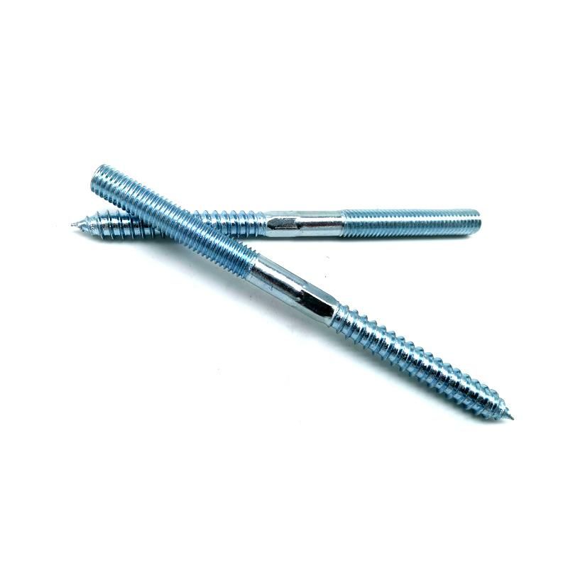 High Quality Carbon Steel Galvanized Double Threaded Hanger Bolt