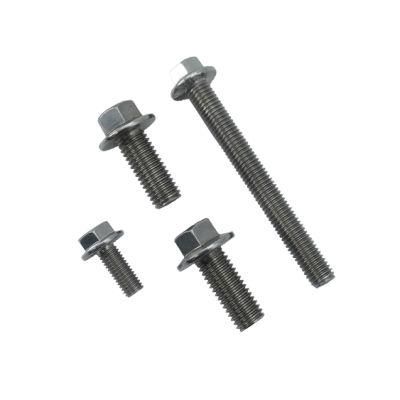 DIN6921 Hex Head Flange Screws with Serration Without Serration