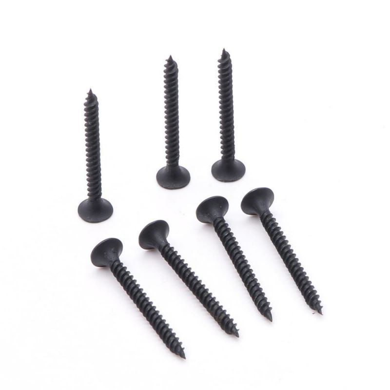 Black Self Tapping Phosphating Drywall Screws with Bugle Head