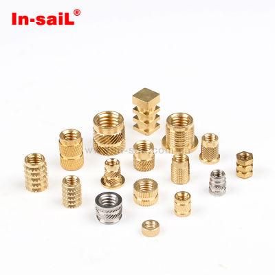 China Fastener Manufacturer RoHS Brass Knurled Threaded Insert Nuts for Plastic Box