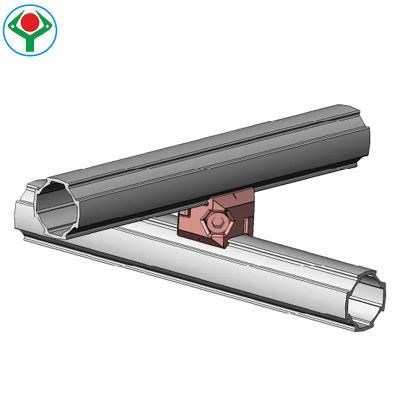 Aluminum Pipe Fittings Aluminum Joint for Aluminum Pipe Lean Production Building Kit System Low Cost Intelligent Automation/ Rack/ Cart/Workbench