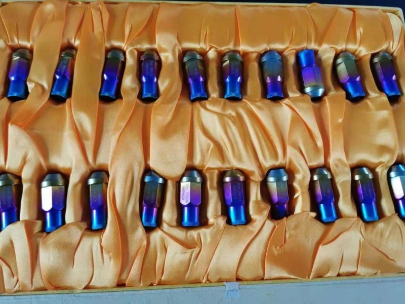 Gr5 Titanium Wheel Lug Nuts M12*40 Titanium Bolts for Auto