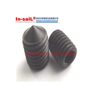 DIN 914-1980 ISO4027-1993 Hexagon Socket Set Screws with Cone Point