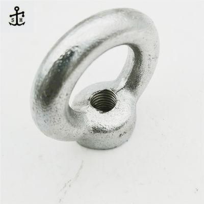 Carbon Steel Zinc White Plated DIN 582 Lifting Eye Nut Lifting Nut Made in China