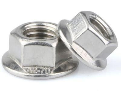 304 Stainless Steel Flange Nut Anti Slip Cushion Nut M3m4m5m6m8m10