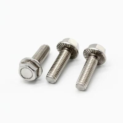 CNC M8 DIN 6921 A2 Stainless Steel Hex Flange Bolts for Custom