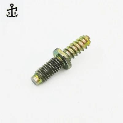 Double Ends Self Drilling Thread Furniture Wood Dowel Screw Short and Long Size Customize Fasteners