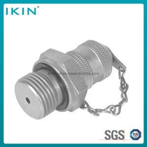 Ikin Stainless Steel Test Coupling with Stud Pressure Gauge Fittings Hydraulic Test Connector Hose Fitting