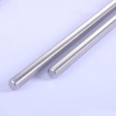 Stainless Steel Threaded Bar, SS304 Hot Selling Ss DIN 976 304 Thread Rod Factory Direct SS316 Stud Bolt Threaded Rod for Pipe Threaded Bar