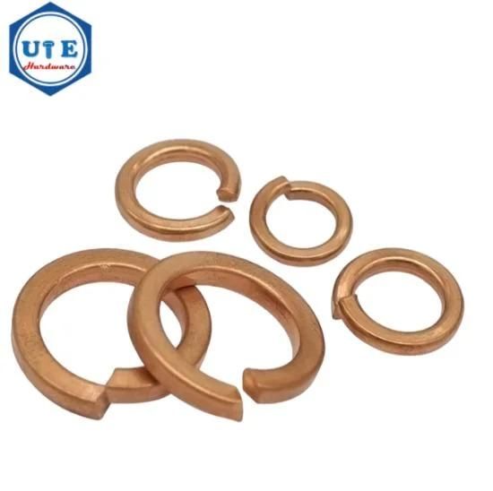 DIN127 Brass Spring Washer Bronze Copper Brass Split Spring Lock Washer M2.5 M3 M4 M5 M6 M8 M10 M12 M16 M18 M20 M24 M25 M27