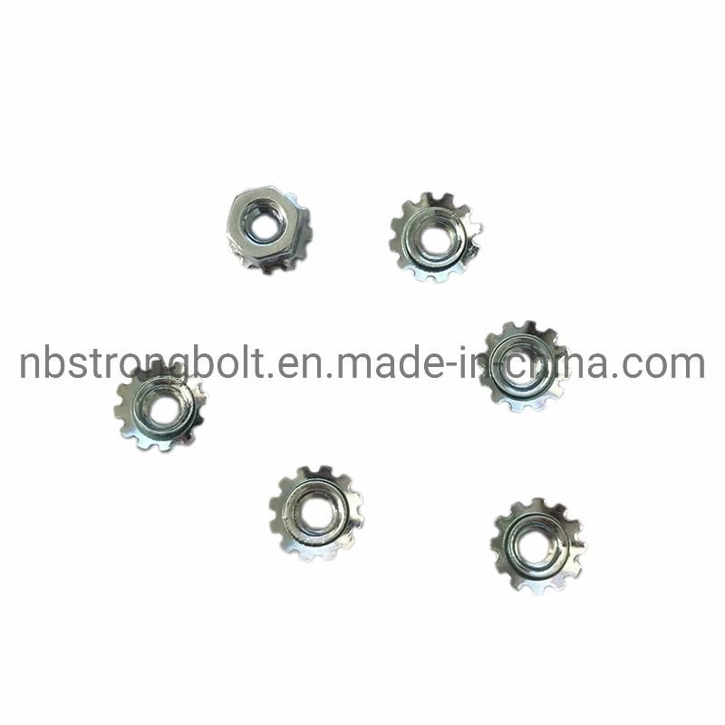 Carbon Steel Kep Nut K-Lock Nut with External Tooth