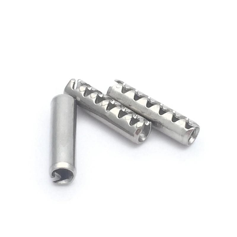 Slotted Dowel Double Spring Pin, Cotter Pin, Tooth Waved Spring Pin Stainless Steel 304 316