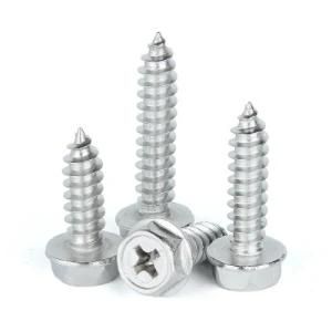 Wholesale Stainless Steel Hex Flang Head Self Tapping Screw/Hex Head Self Drilling Screw