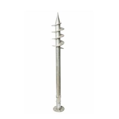 Best Quality Galvanized Ground Screw Piles Ball Foundation Anchors for House Agriculture Solar Panel Mounting and Street