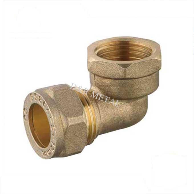 Brass Tee Elbow Quick Coupling Brass Pipe Fitting