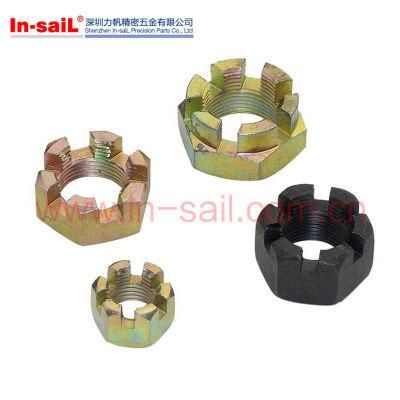 Metric Coarse and Fine Pitch Thread Hexagon Castle Nuts