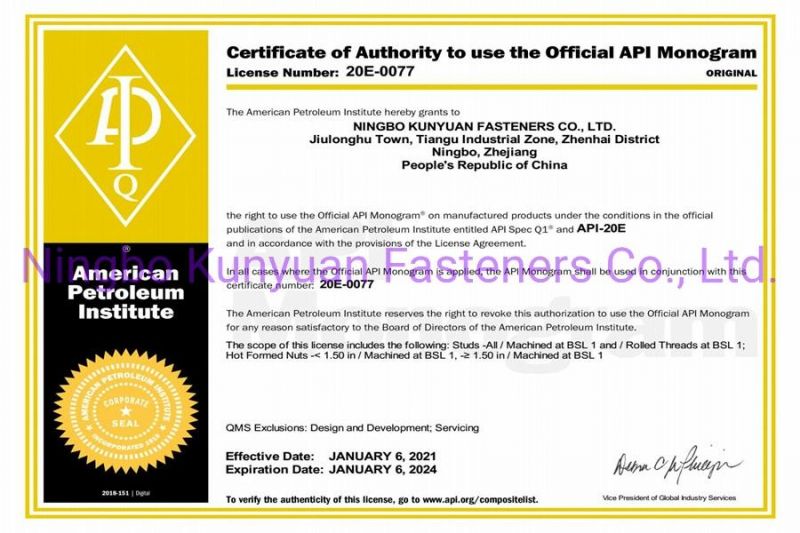 ASTM A193 B7 High Strength Fastener Black Oxide Carbon Steel Double End Head Stud Bolt/Hex Bolt/ Anchor Bolt/ Screws for Spare Parts with Nut