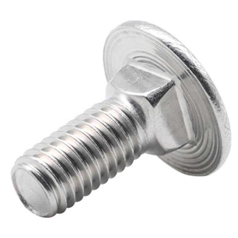 Carriage Bolt Carbon Steel Grade 4.8 Coach Bolt Galvanized DIN 603 Carriage Bolts Round Head Square Neck Bolt Stainless Steel Mushroom Head Bolt