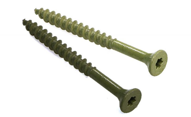 Brown Rupsert Countersunk Head Torx Star Drive Corrosion Resistant Exterior Trim Deck Screws