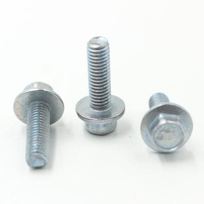 Stainless Steel M5 M6 M8 Hex Flange Head Bolt with Teeth
