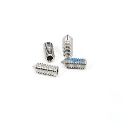 Factory Socket SS304 Stainless Steel Brass Hex Screws Nylon Set Screw