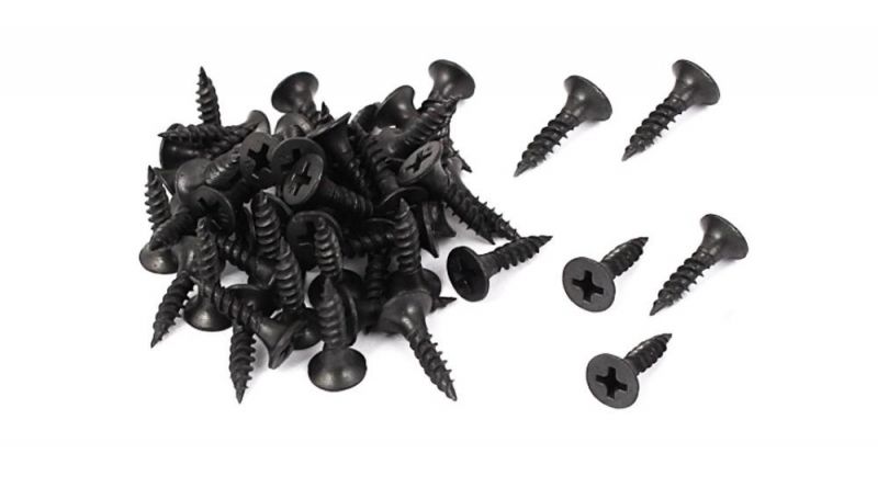 3.5*25mm Phillips Black/Gray Phosphated pH Recess Self-Tapping Bugle Countersunk Head Drywall Screw for Gypsum