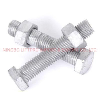 High Quality Building Industry Hot-DIP Galvanized Bolts and Nuts Hot DIP Galvanized Screws