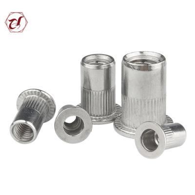 Customized Flat Head Rivet Nut Stainless Steel Blind Nut