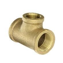 Chinese Factory Brass Material Barbend Tee Hose Nozzle Fitting