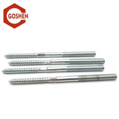 M8*100mm Galvanized Carbon Steel Zinc Plated Hanger Bolt