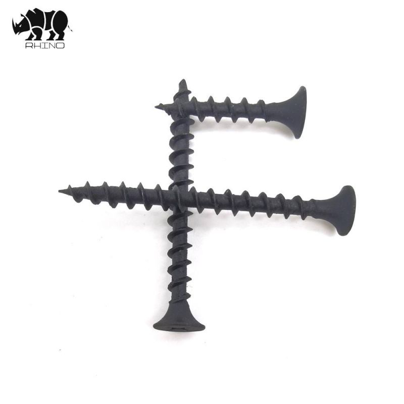 High Performance Black Phosphate Gypsum Board Self Tapping Drywall Screws for Wood