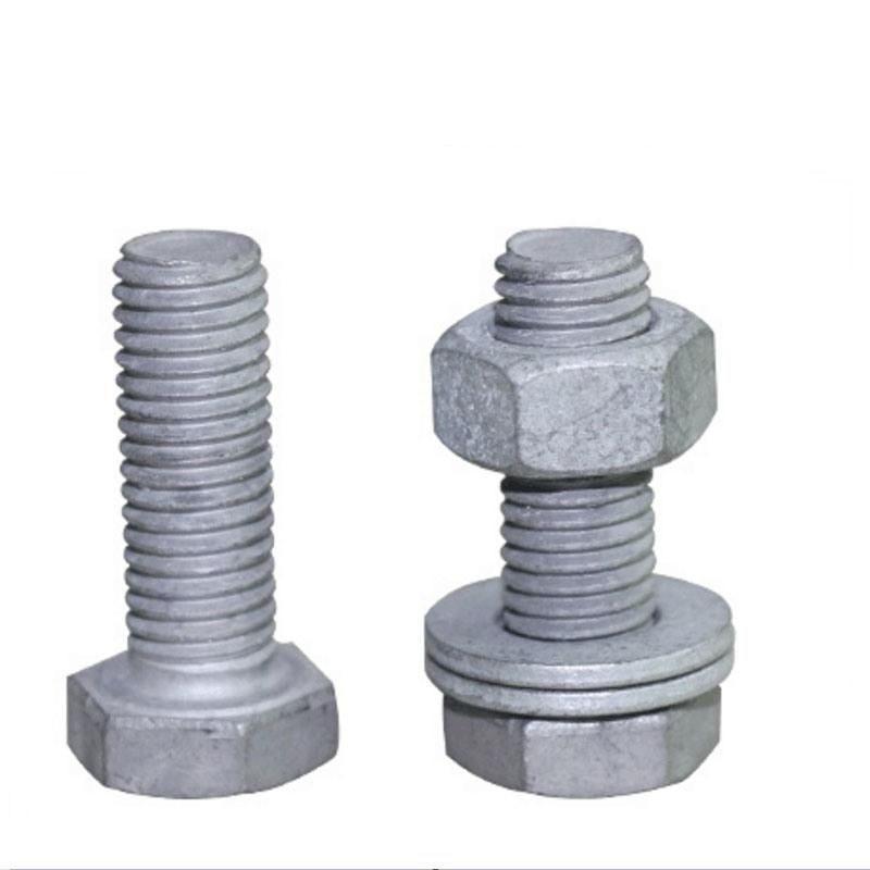 Made in China M14 M16 Grade 8.8 Black Hex Bolt with Nut and Washer